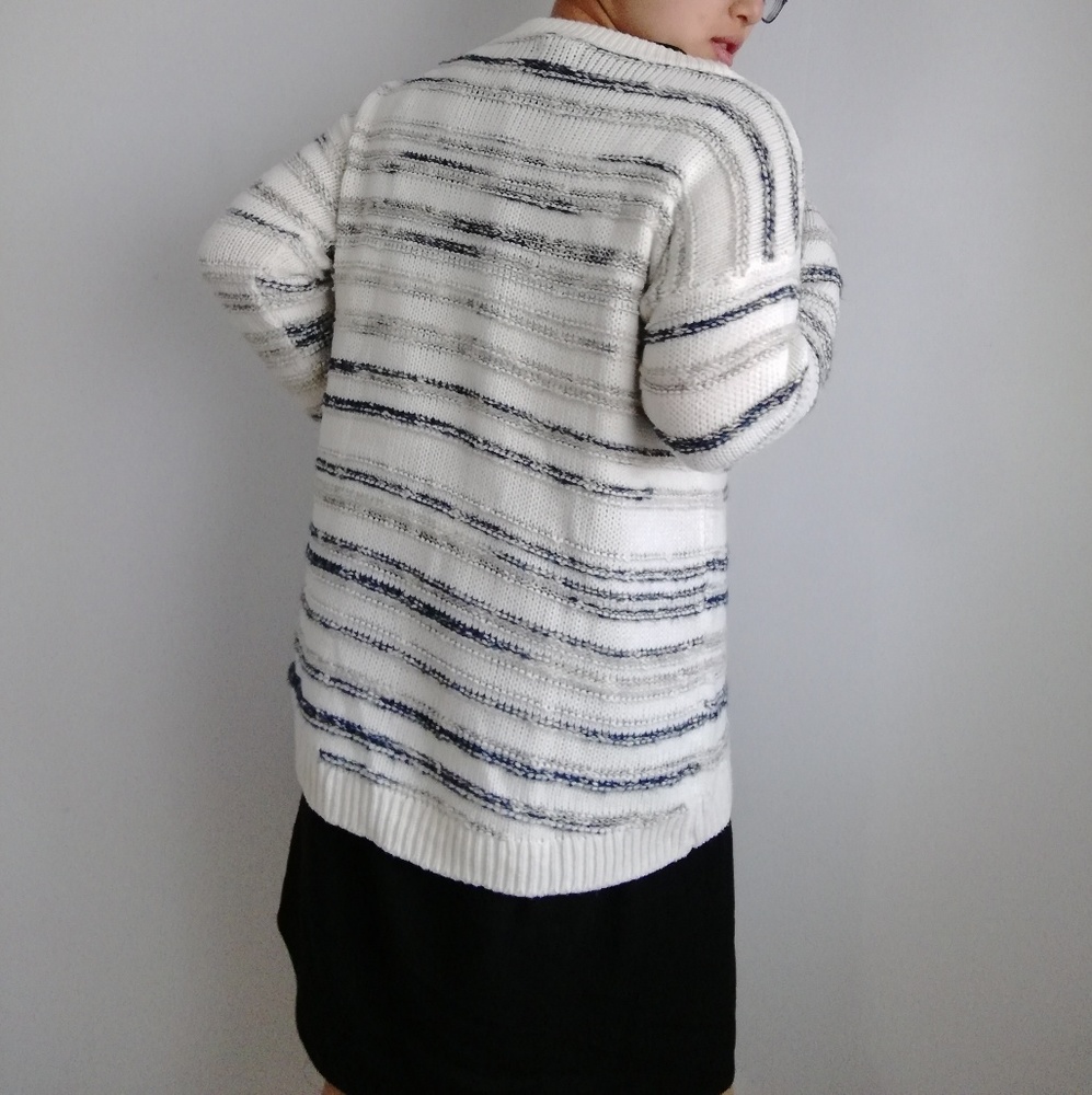 πβοΈCalvin Klein White Marled Sweater - Picture 5 of 7